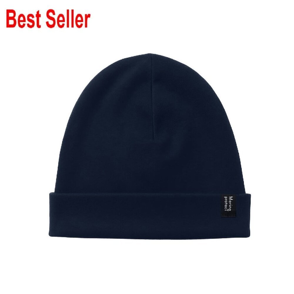 Merino Wool Beanie Thermal Hat Lightweight Soft Hiking Running Cap